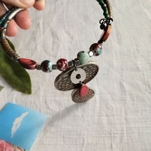 🌵 ARTISAN MAXIMALIST 🌵 Y2K Desert Chic OSFA statement choker, rodeo ready